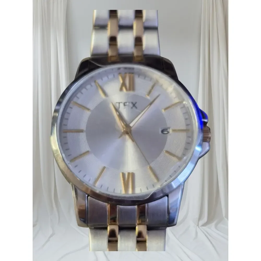 TFX by Bulova Mens Watch New Battery date feature Large‎ dial minimalist sharp